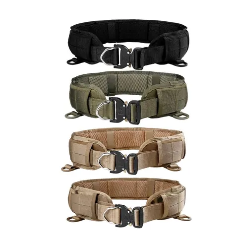 Herren Taktischer Gürtel Schnellverschluss Zinklegierung Cobra Schnalle Polyester Gurtband Militär Outdoor Gürtel Mit MOLLE System