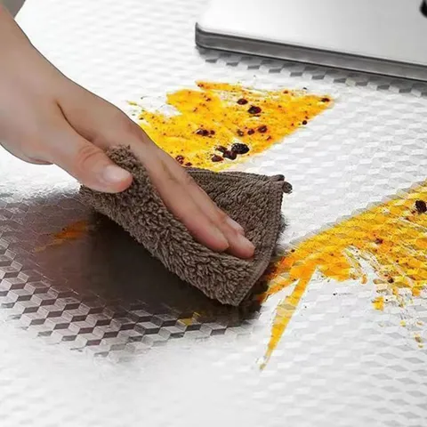 Autoadhesivo Cocina Papel de Aluminio Adhesivo de Pared Impermeable Antigrasa Papel Tapiz Resistente a Altas Temperaturas
