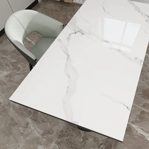 Adhesivo de Escritorio Autoadhesivo con Patrón de Mármol Película de Renovación de Muebles de PET Impermeable para Hogar