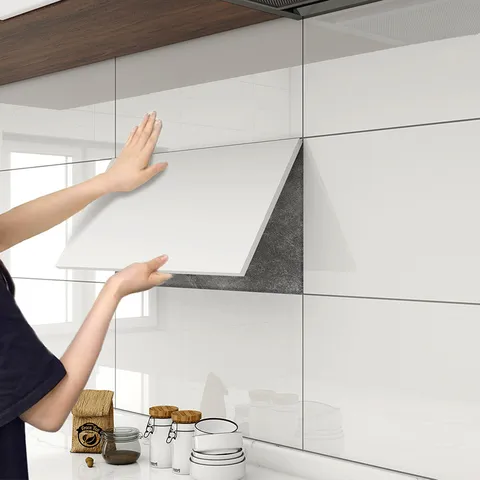 Papel Pintado de Mármol Autoadhesivo Adhesivo de Pared Impermeable Panel de Pared Despegable Para Sala Dormitorio