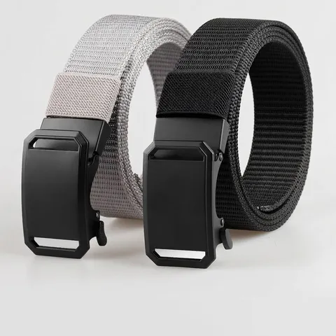 Herren Casual Nylon Web Gürtel Mit Legierung Automatikschließe Verstellbarer Canvas Hüftgürtel Für Outdoor Sport Alltag