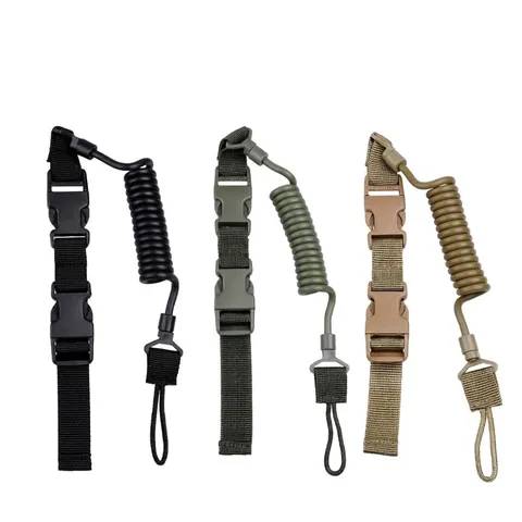 Multifunctioneel Tactisch Lanyard Zware Kwaliteit Veer Veiligheidstouw Anti Verlies Outdoor Sleutelhanger Voor Gereedschap
