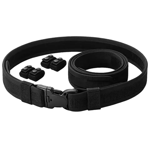 Heavy Duty Double Layer Tactical Belt Set Outdoor Polypropylene Webbing Belt With POM Buckle For Combat Training Men