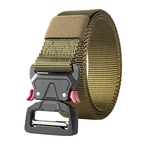 Herren Taktischer Gürtel Schnellverschluss Legierung Schnalle Imitat Nylon Schwerlast Gürtel Outdoor Freizeit Taillengürtel Für Herren