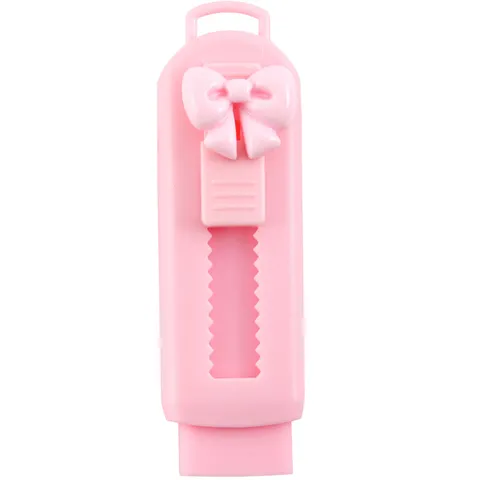 Gomme Rétractable Dessin Animé Mignon Style Pousser Tirer Couleur Macaron Gomme Mécanique Avec Coque Cœur Nœud Papillon Pour École Étudiant Correction Écriture Fournitures Bureau