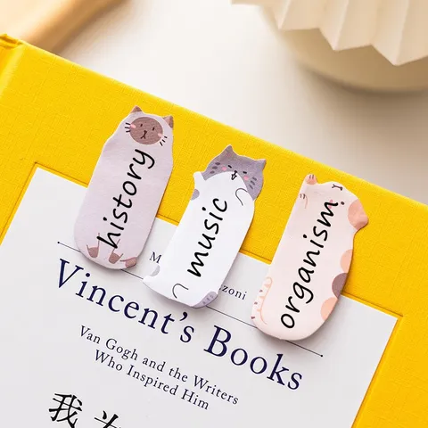 Cute Animal Paradise Thumb Sticky Notes Parrot Series Index Tabs For Students Bookmarks Office Supplies School Stationery Labels