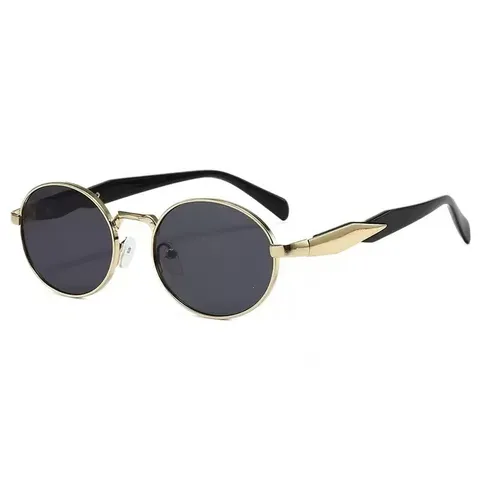 Retro Runde Metall Sonnenbrille Für Herren Damen UV Schutz Vintage Kreis Rahmen Eyewear Mode Street Photography Sonnenbrille