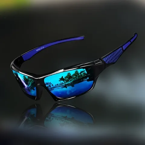 Men Outdoor Sports Sunglasses UV400 Colorful Mirror Lens Polarized Cycling Riding Driving Goggles Fashion Eyewear