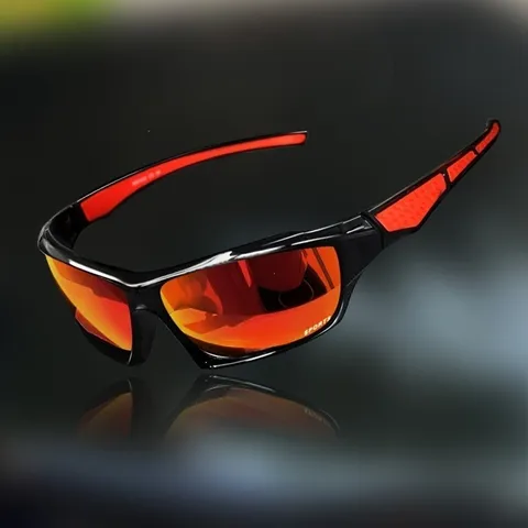 Men Outdoor Sports Sunglasses UV400 Colorful Mirror Lens Polarized Cycling Riding Driving Goggles Fashion Eyewear