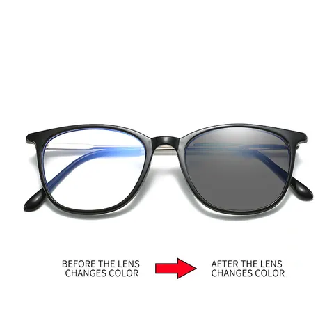 Mode Rund Ultraleicht Blaulichtschutz Photochrom Brille Unisex Kunststoff Metall Rahmen Optische Brillen Für Den Täglichen Bürogebrauch