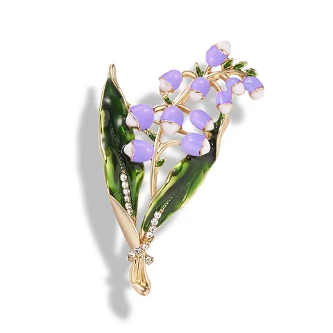 Enamel Flower Brooch For Women Zinc Alloy Rhinestone Daisy Rose Lily Sunflower Brooch Pins Botanical Floral Jewelry Gift