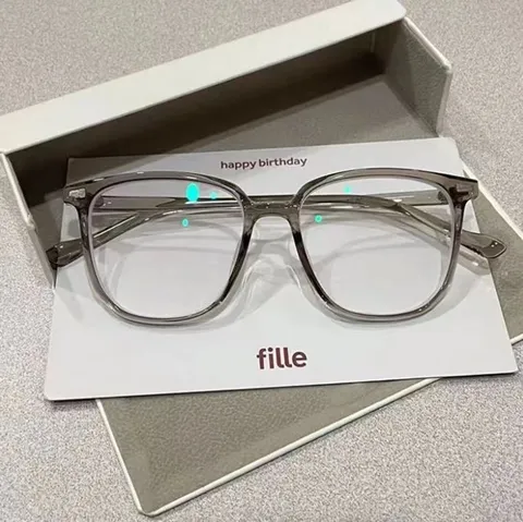 Mode Quadratischer Großer Rahmen Blaulichtfilter Brille Für Damen Retro Polycarbonat Optische Brillengestelle Klare Gläser Brillen