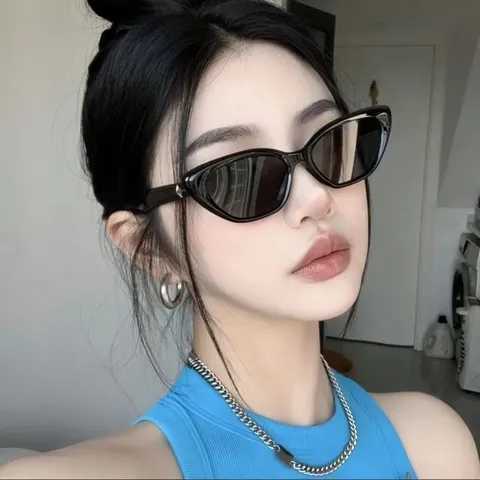 Retro Cat Eye Sunglasses Women Men Trendy GM Style PC Frame AC Lens UV Protection Square Fashion Sun Glasses