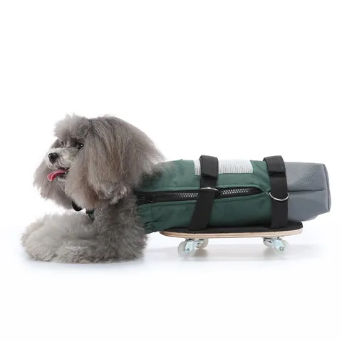 Pet Disability Scooter Drag Bag Walking Wheelchair For Paralyzed Dogs Cats Functional Rehabilitation Mobility Scooter Aid Tool