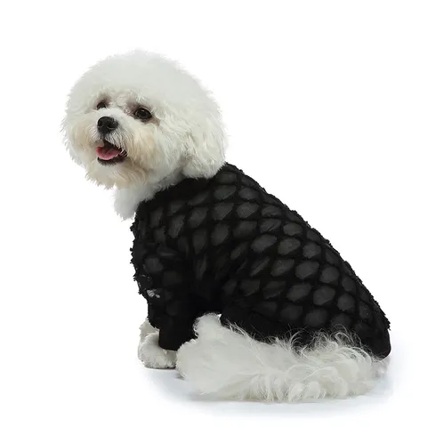 Ademende Zomer Huisdier Hondenkleding Maas Opengewerkt Doorschijnend Shirt Voor Kleine Honden Katten Puppy Knoopsluiting Tweebenig Vest Casual Top