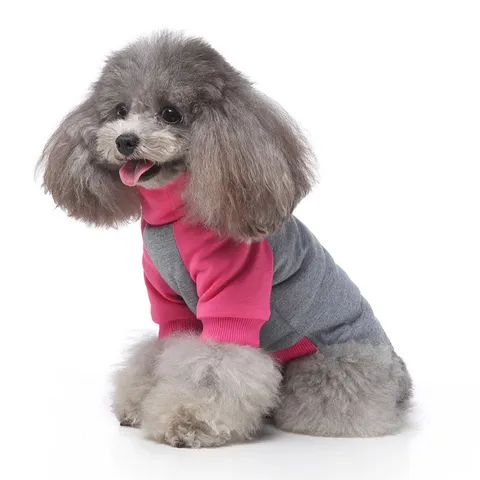 Pet Clothes Dog Sweater Turtleneck Pullover Puppy Autumn Spring Casual Striped Cotton Blend Apparel For Small Dogs