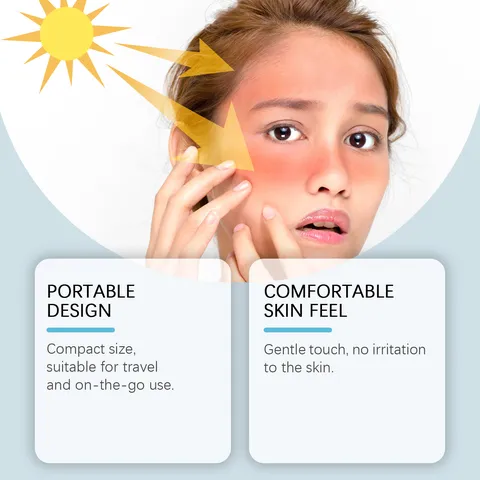Xorita Rouleau de Glace pour Visage Rafraîchissement de la Peau Masseur Facial Bleu Blanc Gel PE ABS Rouleau de Massage Anti-Poches Soin de la Peau