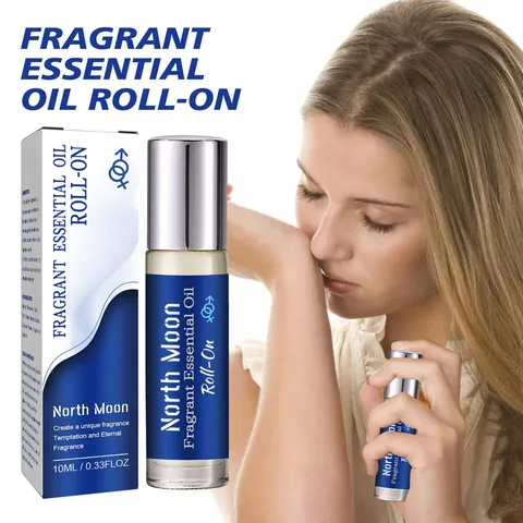 North Moon 10ml Φορητό Άρωμα Rollerball Μακράς Διαρκείας Αιθέριο Έλαιο Ρομαντική Ατμόσφαιρα Ραντεβού για Άνδρες Γυναίκες