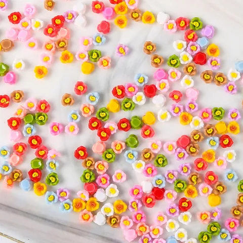 Decorazioni per Nail Art con Fiori di Rosa in Resina 3D Ciondoli Floreali di Simulazione per la Creazione di Gioielli Fai da Te