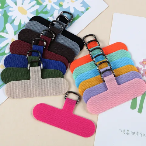Universal Phone Lanyard Patch Polyester Mobile Phone Case Tether Tab Hanging Rope Clip Universal Tech Accessory