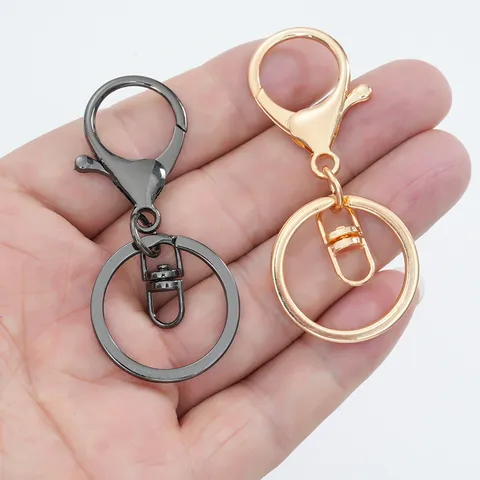 Cierre de Langosta de Aleación Anillo de Resorte Llavero Hardware DIY Accesorios Gancho de Metal Resultados de Joyería