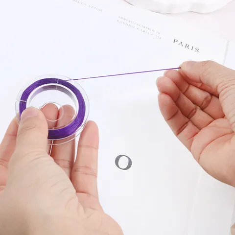 Cordón Elástico de Elastano Hilo para Cuentas Hilo de Cristal Elástico Para Fabricación de Joyas DIY Manualidades Tejido de Pulseras