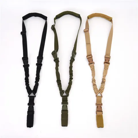 Outdoor Tactical Single Point Nylon Sling Adjustable Crossbody Tactical Strap For Men Outdoor Sports Gear