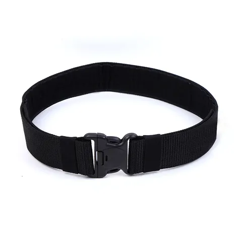 Heavy Duty Tactical Outer Belt Thickened Polypropylene Canvas Quick Release Plastic Buckle Outdoor Camping Utility Webbing Belt For Men Women