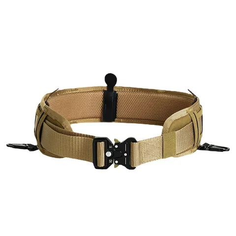 Outdoor Tactical Belt Girdle Set Heavy Duty Nylon Canvas Military Training Quick Release Metal Buckle 24KN Waistband For Men