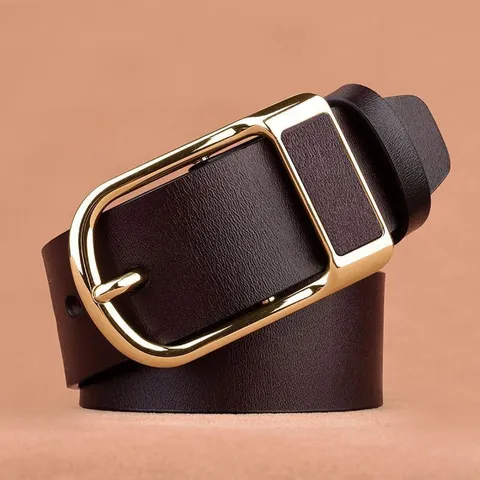 Cintura in Pelle Casual Business da Uomo con Fibbia ad Ardiglione in Lega Regolabile Cinturino in PU di Alta Qualità Accessori di Moda