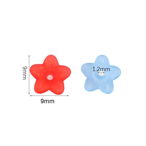 Perline Distanziatrici a Fiore di Giglio in Acrilico Opaco Perline Sfuse a Cappuccio di Petalo Sabbiato Per Accessori per la Creazione di Gioielli Braccialetto Collana Fai da Te Fatti a Mano all'Ingrosso