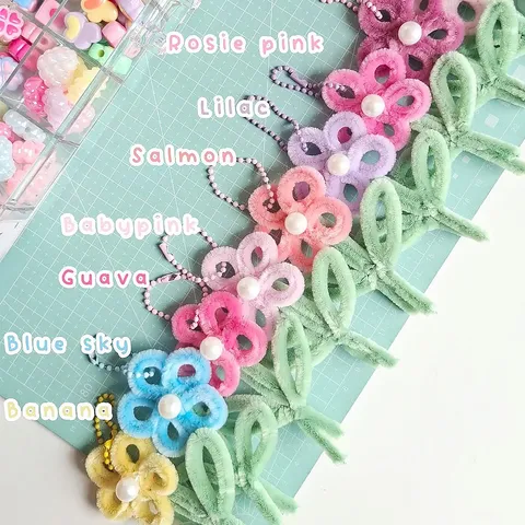 Polyester Chenille Stems For DIY Bouquet Flower Making Materials Handmade Craft Sticks Accessories For Kids Crafting Supplies School Educational Art Projects