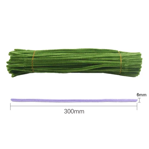 Polyester Chenille Stems For DIY Bouquet Flower Making Materials Handmade Craft Sticks Accessories For Kids Crafting Supplies School Educational Art Projects