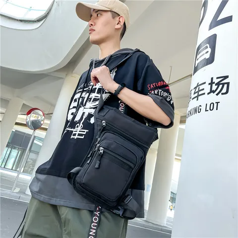 Outdoor Motorcycle Riding Waist Leg Bag For Men Tactical Waterproof Nylon Multi-compartment Functional Sport Hiking Bag