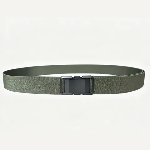 Outdoor Elastic Quick Release Buckle Belt Men Women Tactical Nylon Webbing Belt For Military Training Casual Daily Waist Accessory