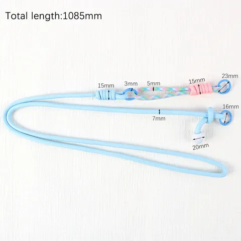 Long Crossbody Phone Lanyard Braided Nylon Phone Strap Adjustable Neck Strap With Pearl Pendant Phone Accessories