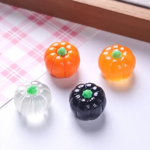 Mini Resin Three-Dimensional Pumpkin Ornaments Halloween DIY Accessory Small Figures For Micro Landscape Decoration Party Supplies