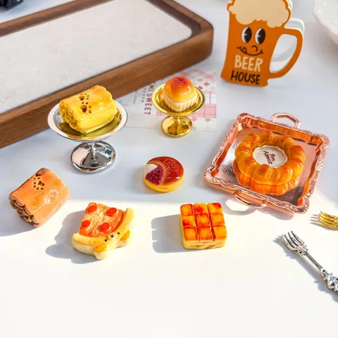 Accessori In Resina Per Pane Francese Simulato Cibo In Miniatura Per Artigianato Fai Da Te Decorazioni Per Case Delle Bambole Gioielli