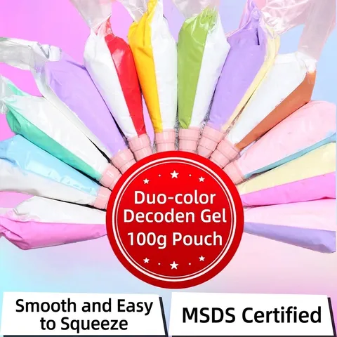 DIY Dual-Color Cream Glue For Phone Case Decoration Eco-Friendly Craft Glue With 2 Nozzles For Handmade Art Supplies