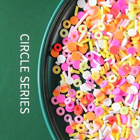 Mixed Colorful Polymer Clay Slices For DIY Nail Art Crafts Slime Filler Christmas Santa Snowflake Heart Flower Pattern Material