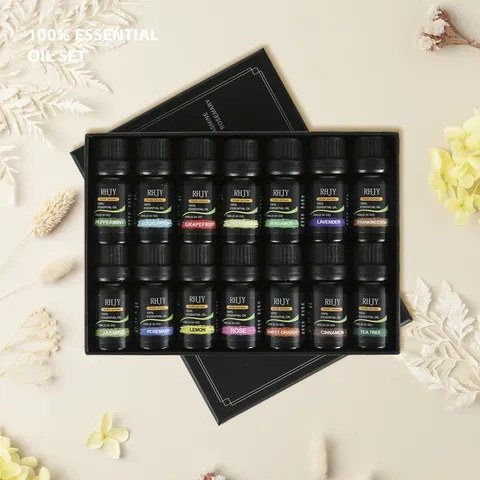 Set di Oli Essenziali Vegetali Pura Aromaterapia Naturale Set di Oli Profumati per Camera da Letto di Casa Rilassamento e Deodorante per Ambienti