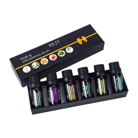 Set di Olii Essenziali Vegetali Naturali Oli Profumati per Aromaterapia per Deodoranti per la Casa Soggiorno Arredamento d'Interni