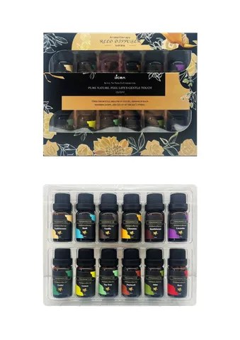 Olio Essenziale per Aromaterapia Oli Vegetali Solubili in Acqua per Diffusore Umidificatore Profumo per la Casa Estratto Vegetale Naturale