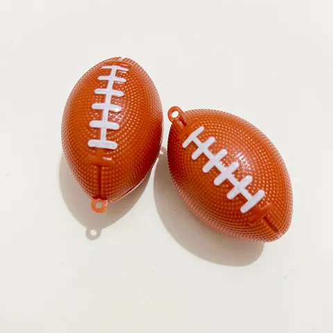 Mini Amerikaans Voetbal Rugby Hangers DIY Sleutelhanger Accessoires 3D Plastic Sportieve Kleine Bal Voor Sieraden Maken Charms