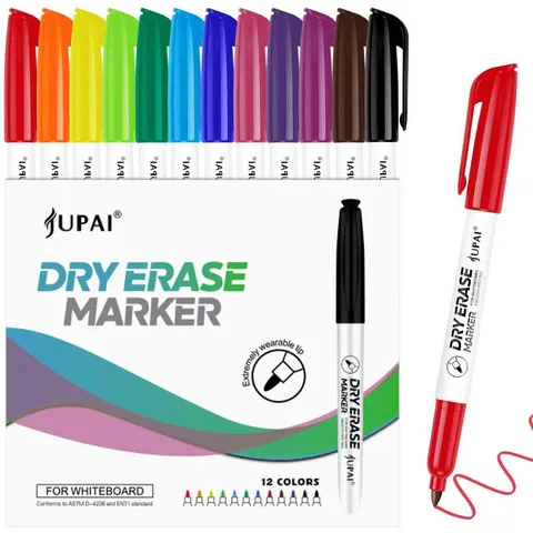 Mehrfarbig Radierbar Whiteboard-Marker Set Glattes Schreiben Wasserbasiert Trocken Abwischbar Marker Für Büro Schule Klassenzimmer Unterrichtsmaterial