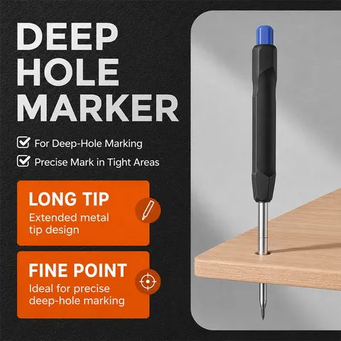 Tiefes Loch Zimmermannsstift Holzbearbeitung Mechanischer Stift Einstellbarer Graphit Marker Holzbearbeitung Markierungswerkzeug