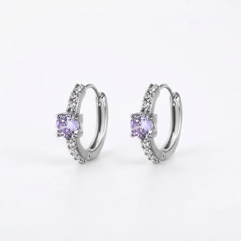 Minimalistische 18K Vergulde Koperen Oorbellen Met Peer Vorm Zirconia Voor Dames Zoete Elegante Zircon Oorbellen