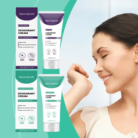 Probiotic Deodorant Cream For Underarm Odor Removal Long Lasting Freshness Plant Based Invisible Body Care Paste For Men And Women