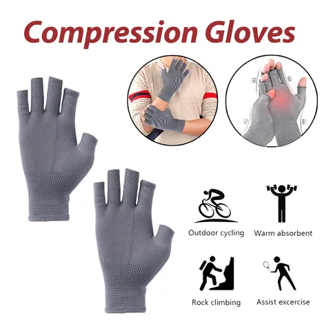 Compression Gloves For Arthritis Pain Relief Open Finger Joint Support Wrist Brace For Men Women Hand Swelling Relief