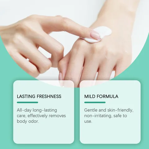 Probiotic Deodorant Cream For Underarm Odor Removal Long Lasting Freshness Plant Based Invisible Body Care Paste For Men And Women
